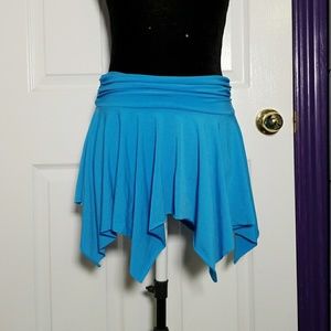 Blue ballroom Latin skirt